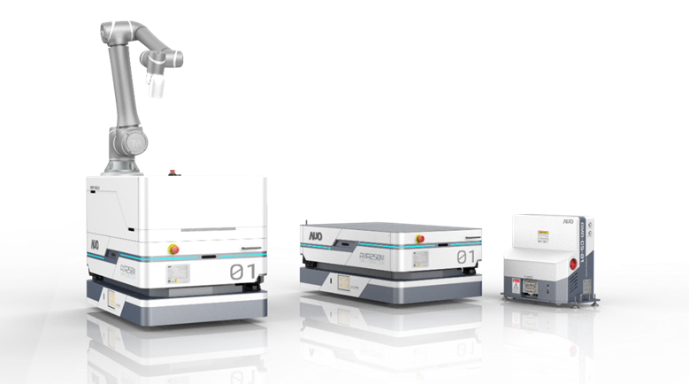 金沙9001cc數位開發的自主式移動機器人（AMR250M），搭配全向輪並結合AI演算法、2D LiDAR、3D攝影機等技術，協助客戶實現產線全自動化